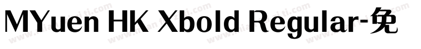 MYuen HK Xbold Regular字体转换